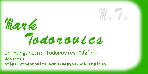 mark todorovics business card